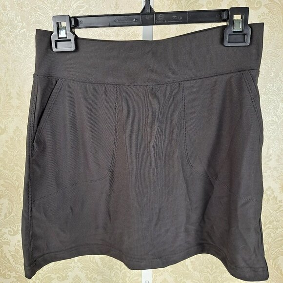 EWhitely Size Small Modern Fit Knit Skort Black Elastic Waistband Pockets NWT - Picture 2 of 13
